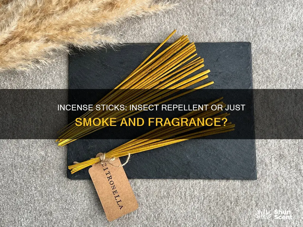 do incense sticks repel insects