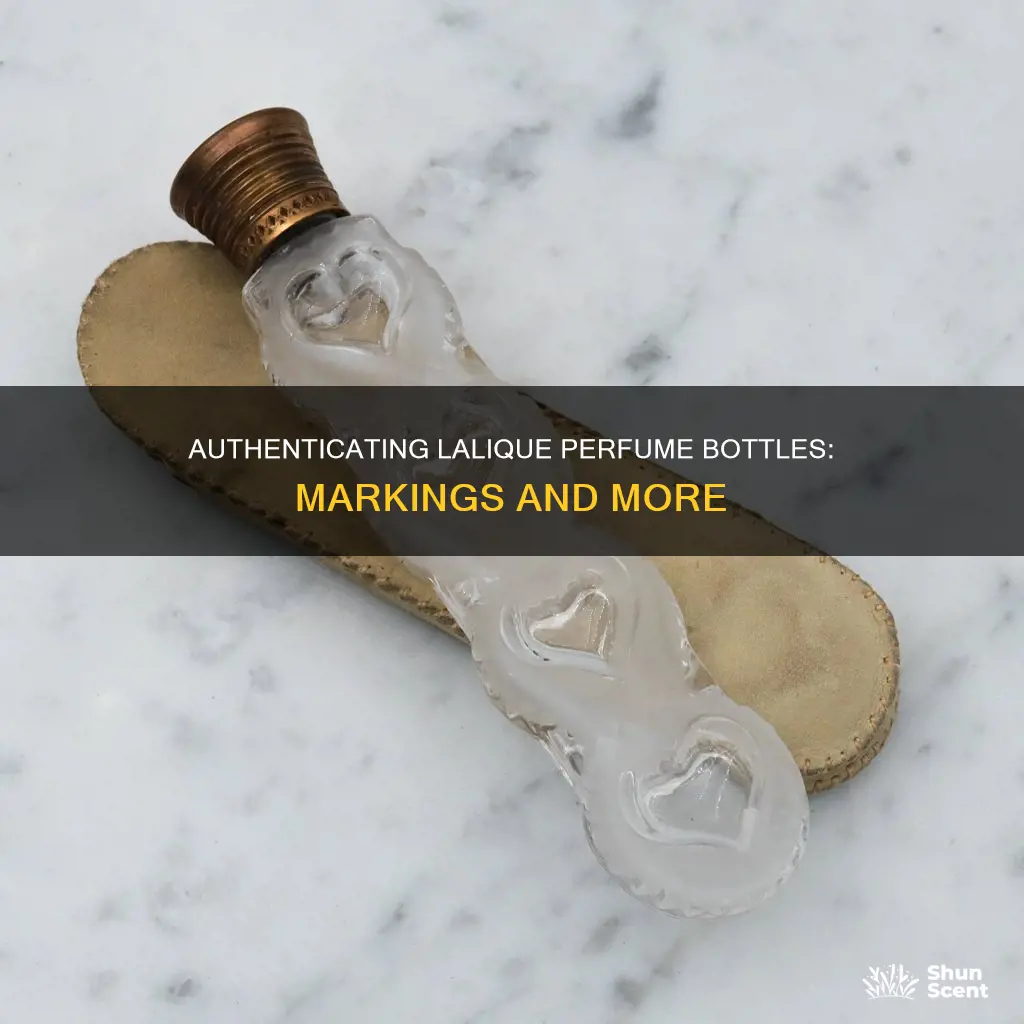do lalique perfume bottles have markings