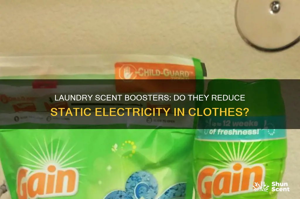 do laundry scent boosters control static electricity