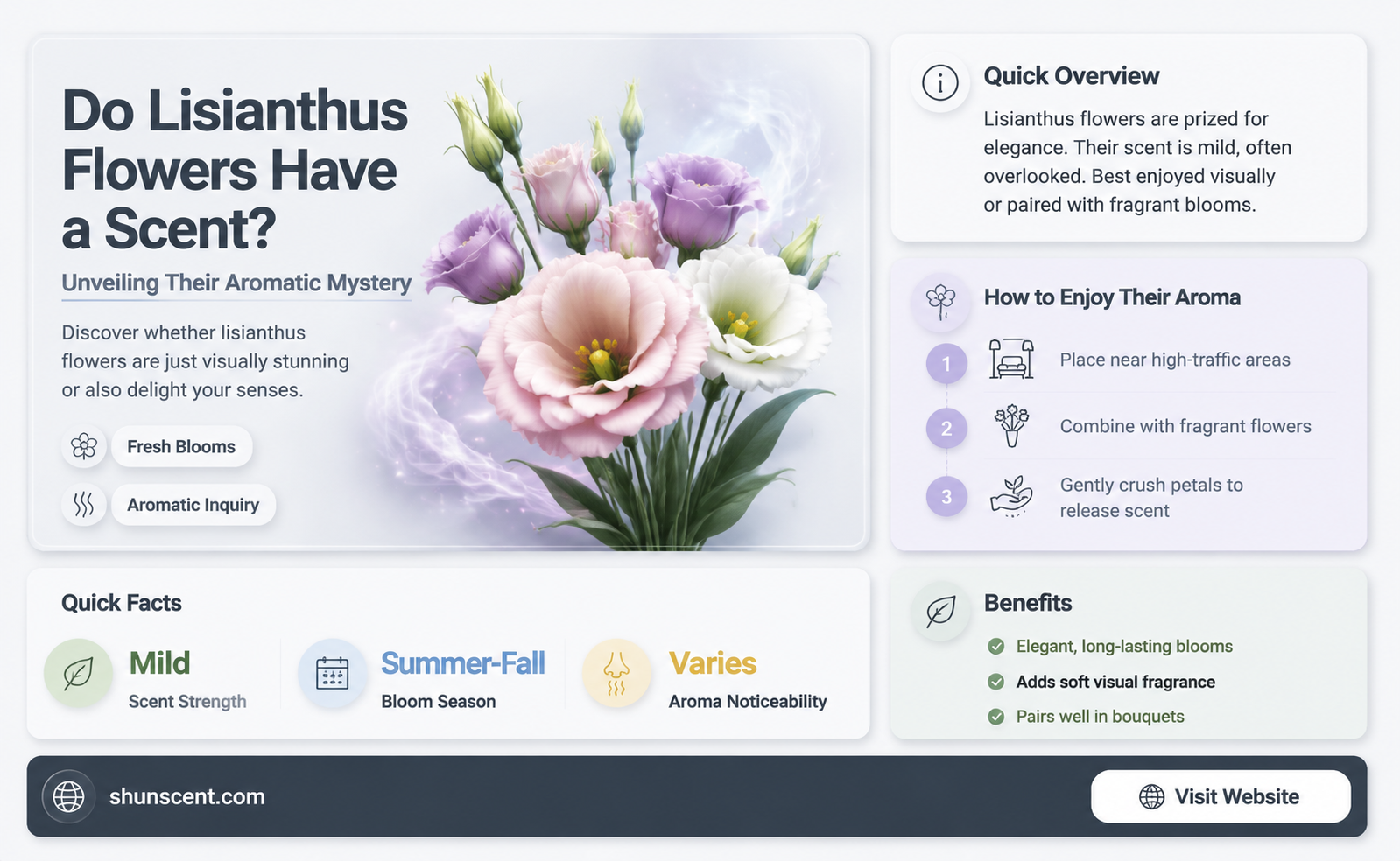 are lisianthus scent