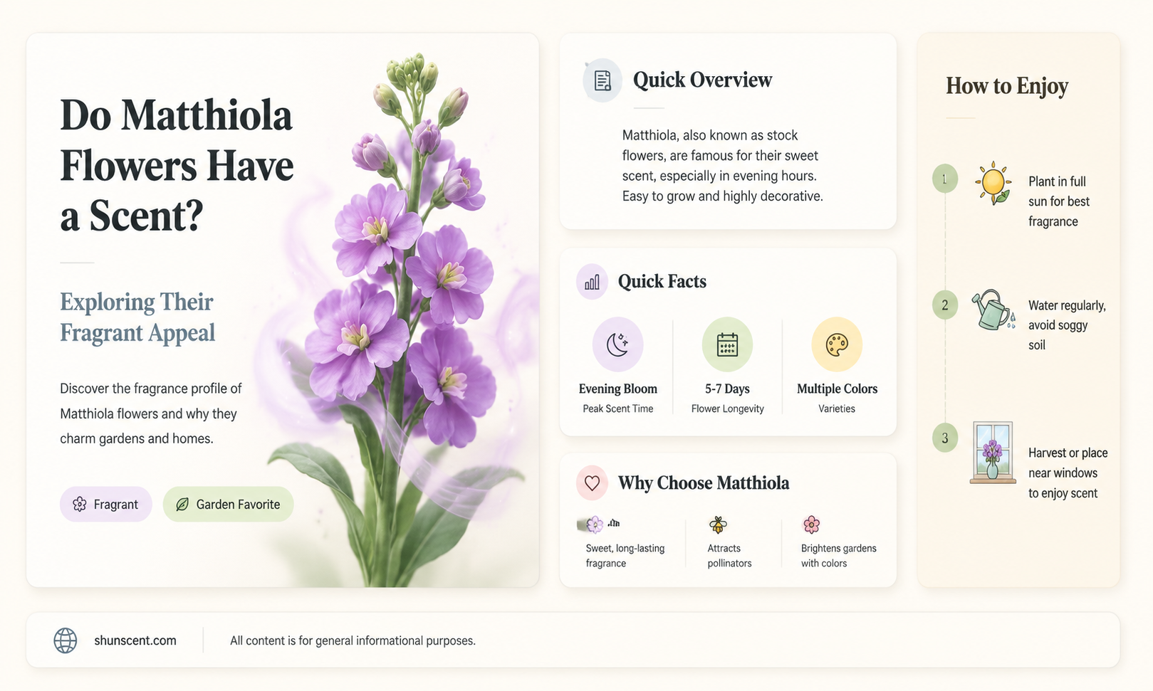 are matthiola scented