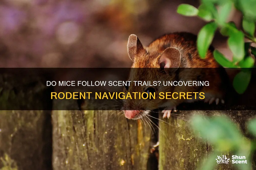 do mice follow scent trails