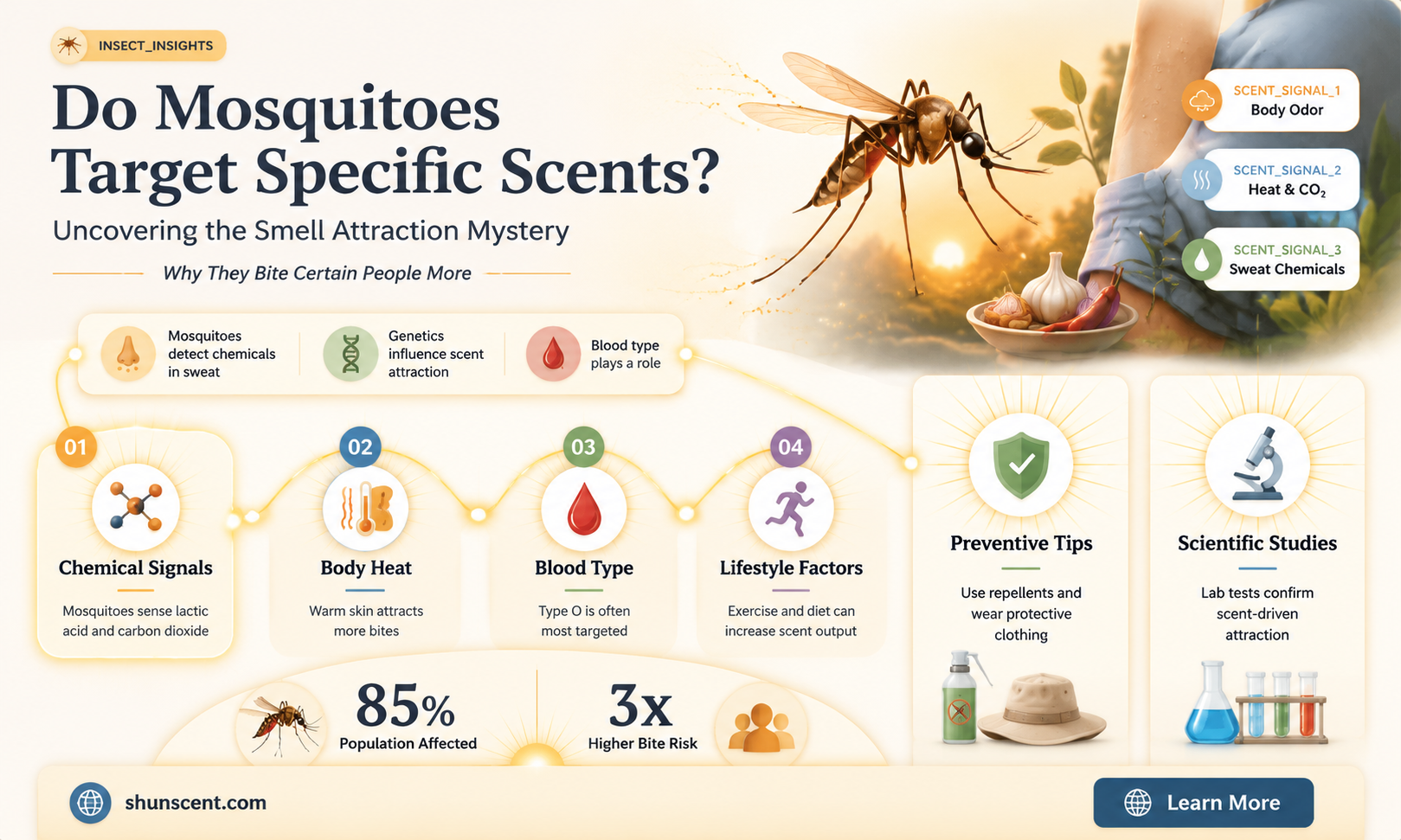 are mosquitoes attracted to certain scents