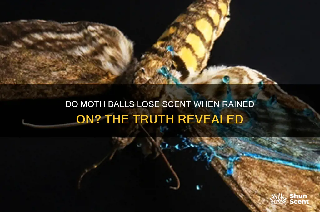 do moth balls lose scent when rained on