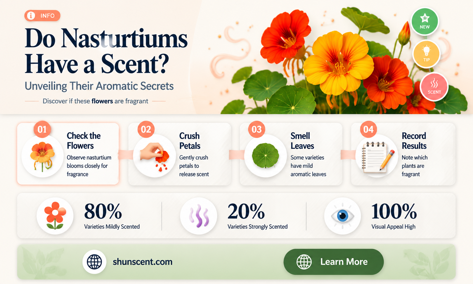 are nasturtiums scented
