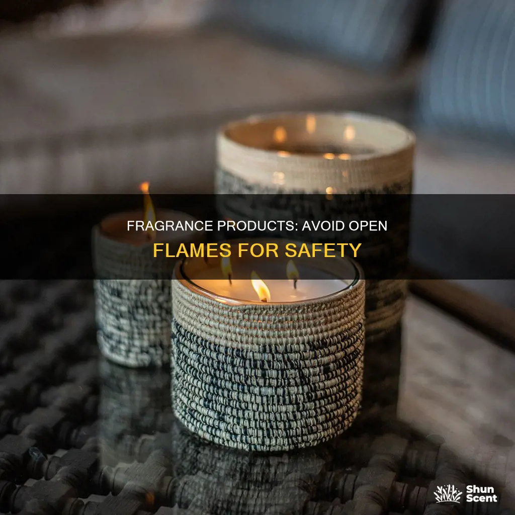 do not heat fragrance products using an open flame