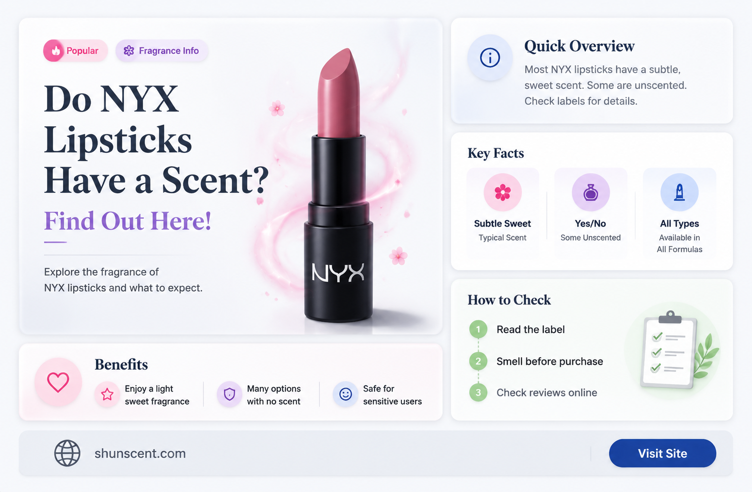 are nyx lipsticks scented