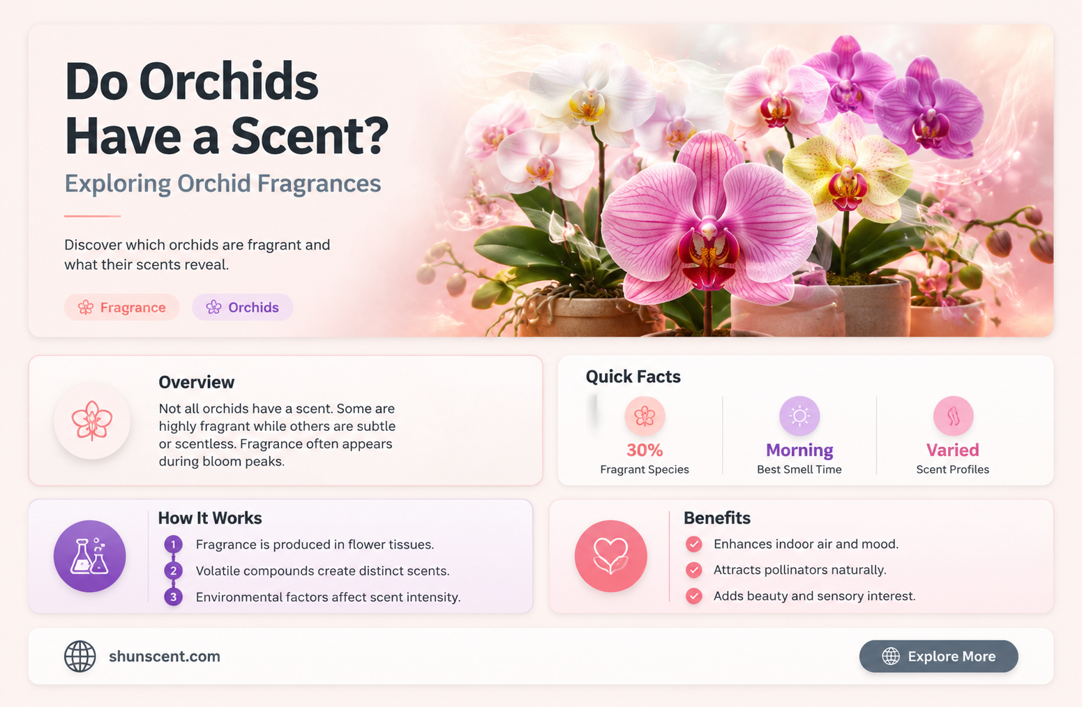 are orchids scented