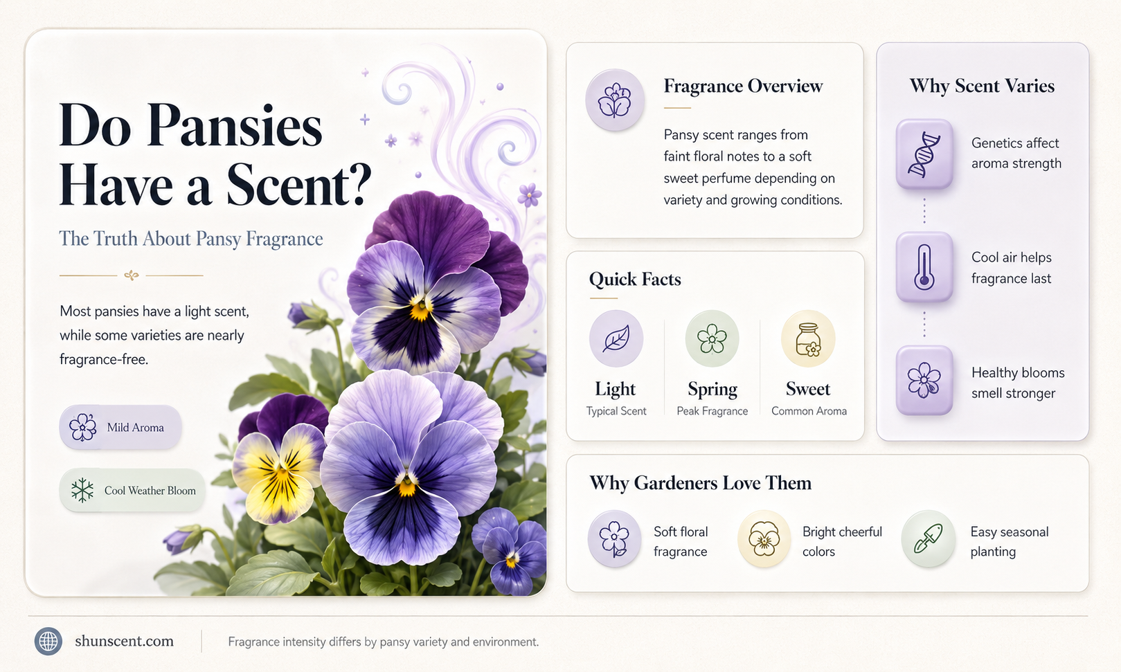 are pansy scented