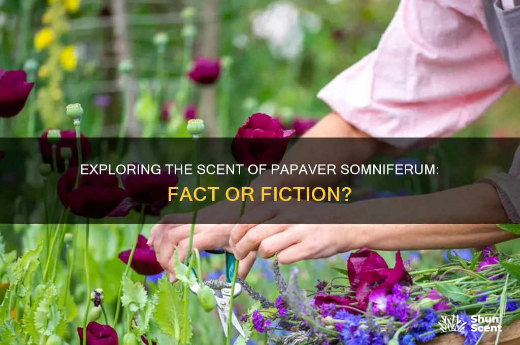 do papaver somniferum have a scent