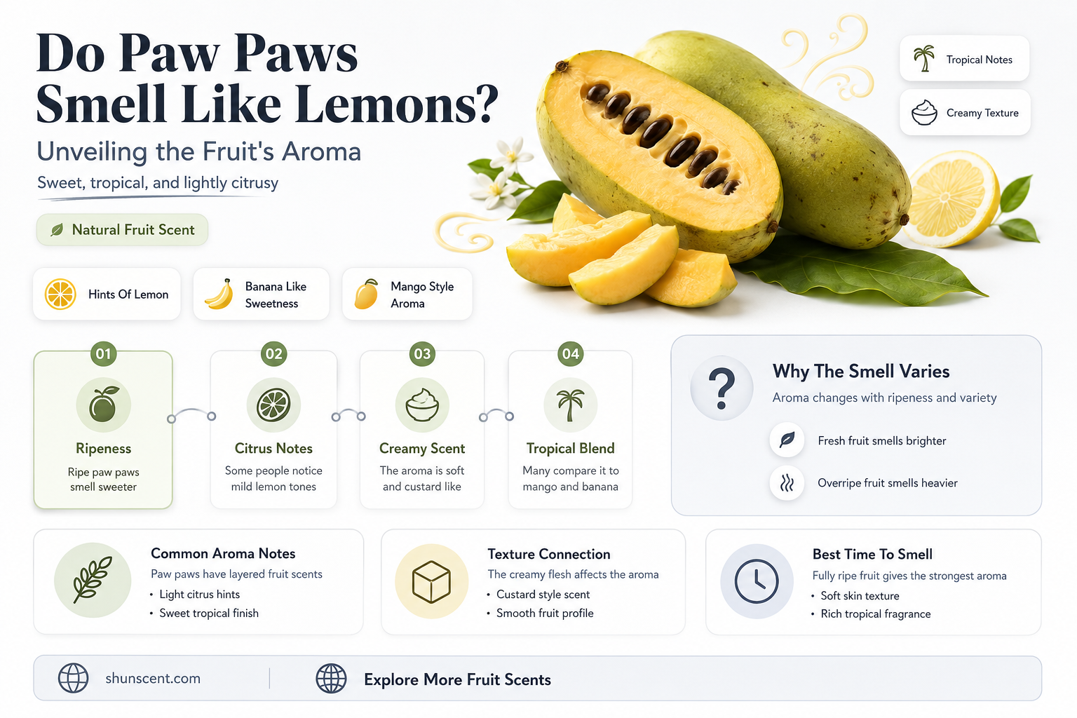are paw paws lemon scented