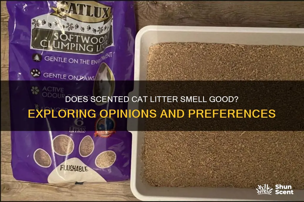 do people think scented cat litter smells good