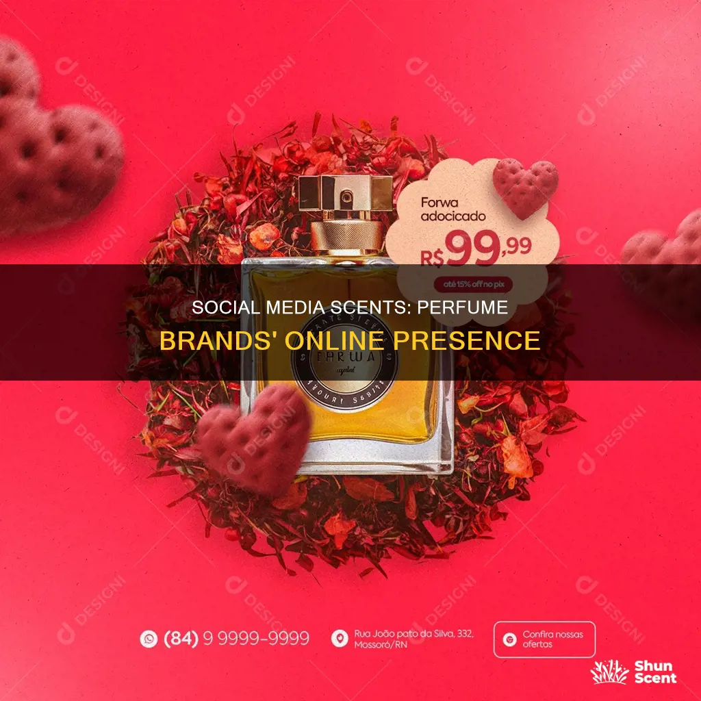 do perfume companies have social media
