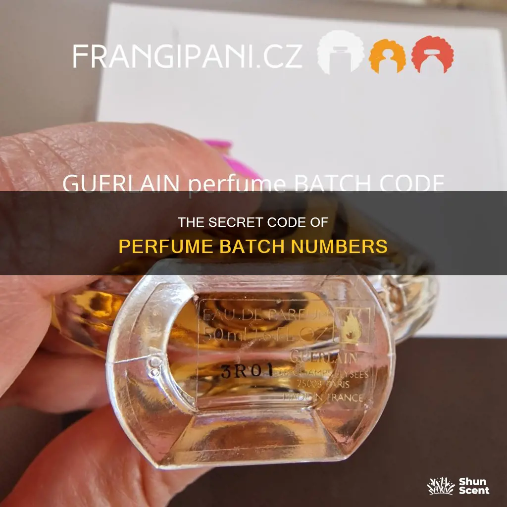 do perfume need a batch number