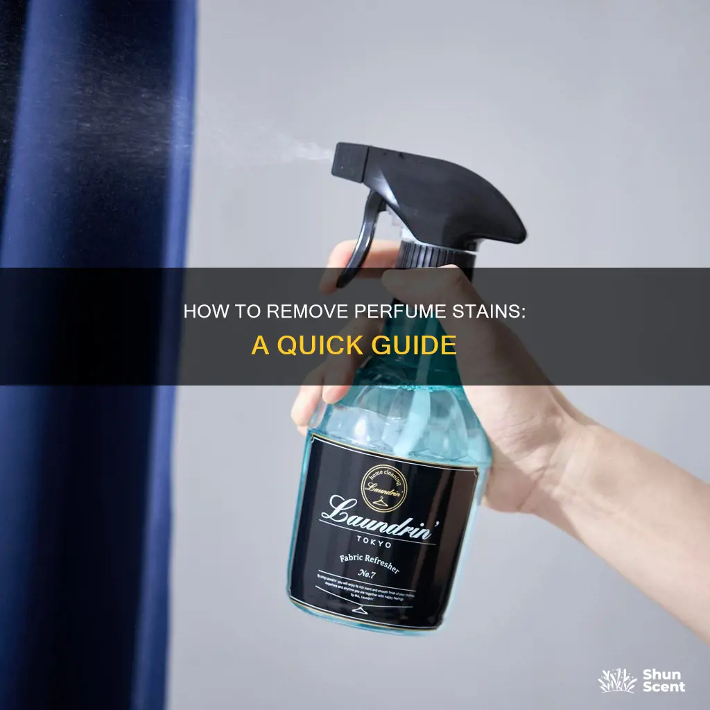 do perfume stains dry