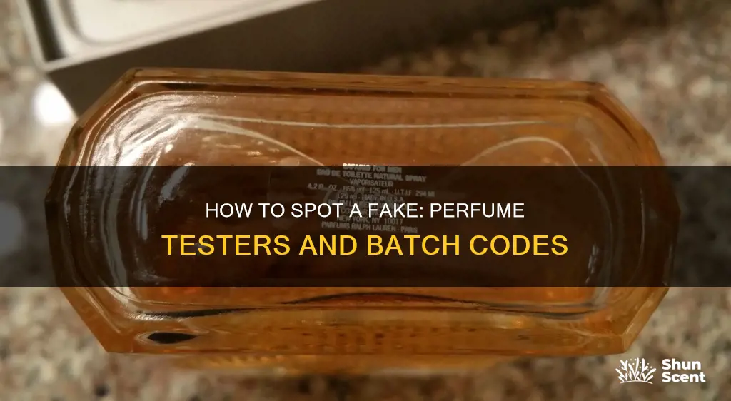 do perfume testers have batch code