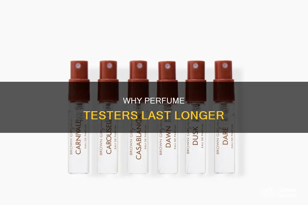 do perfume testers last longer