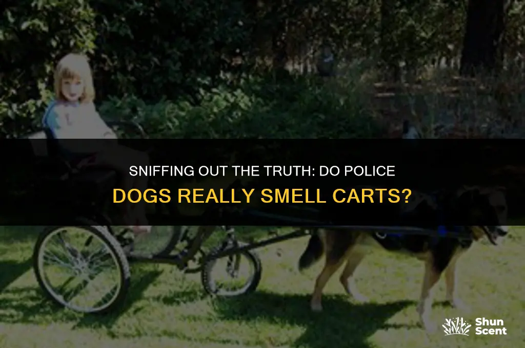 do police dogs smell carts