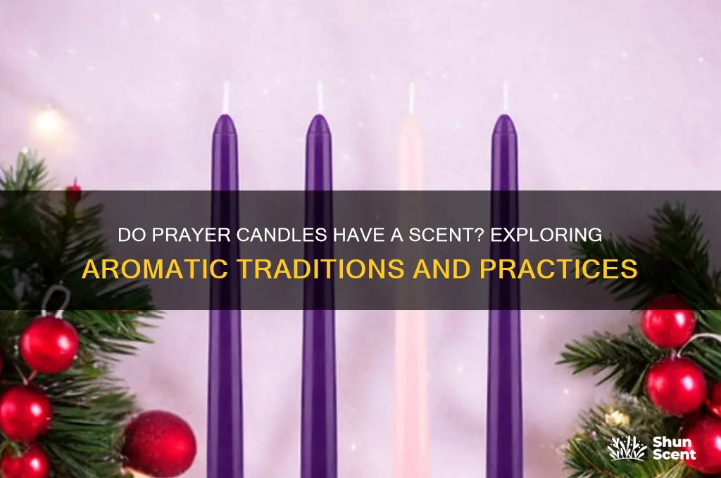 do prayer candles have a scent
