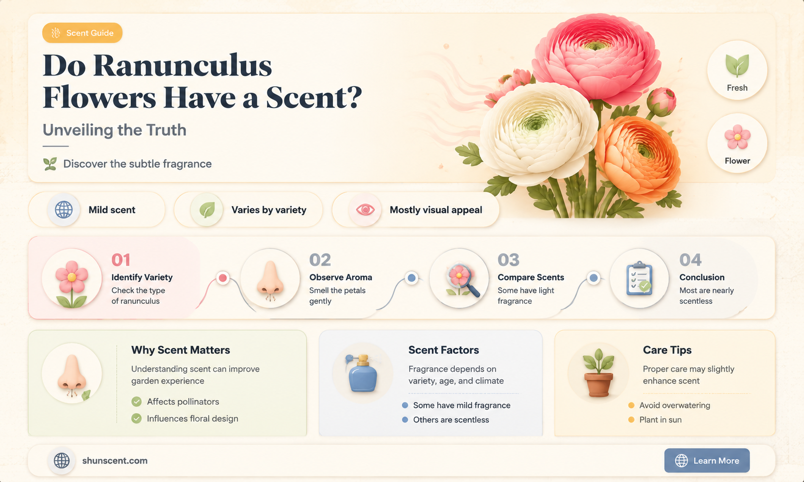 are ranunculus scented