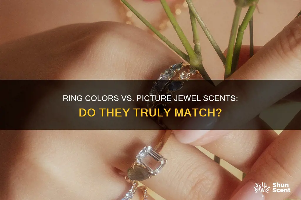 do ring colors match picture jewel scent
