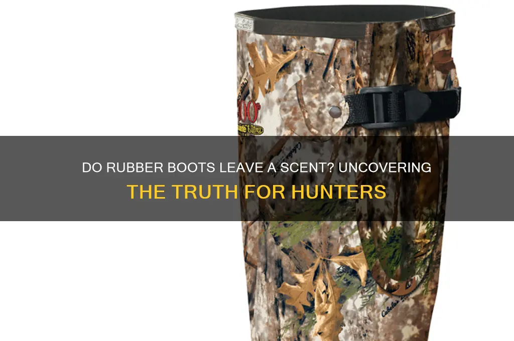 do rubber boots leave scent