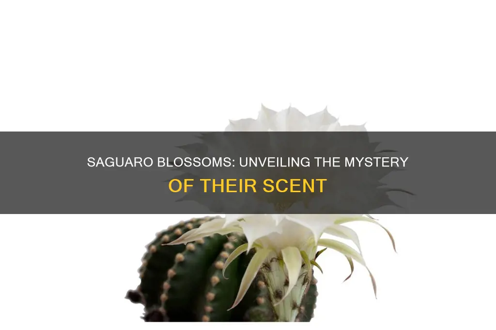 do saguaro blossoms have a scent