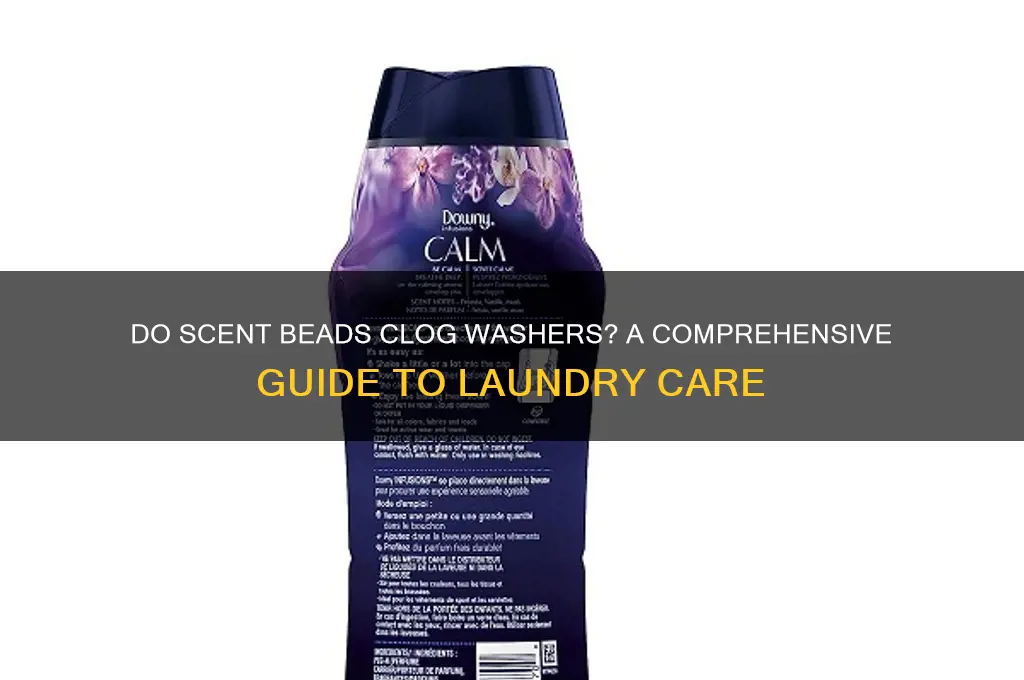 do scent beads clog washer