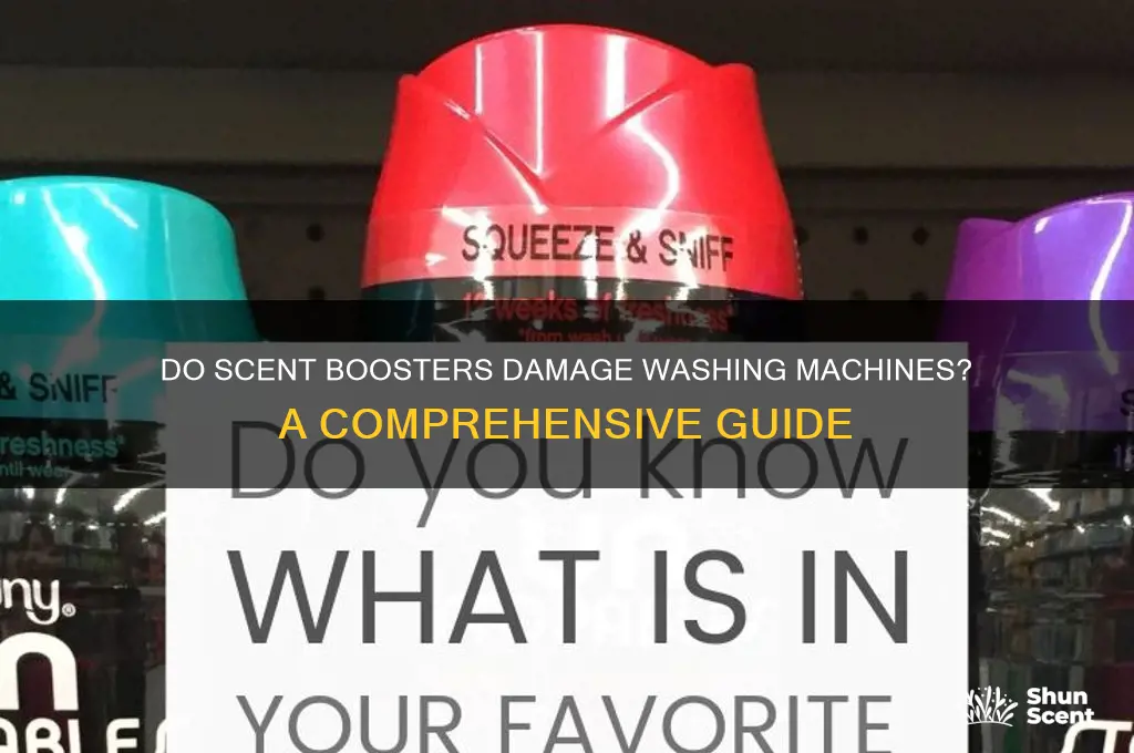 do scent boosters ruin washing machine