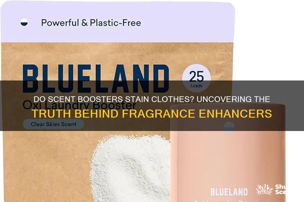 do scent boosters stain clothes