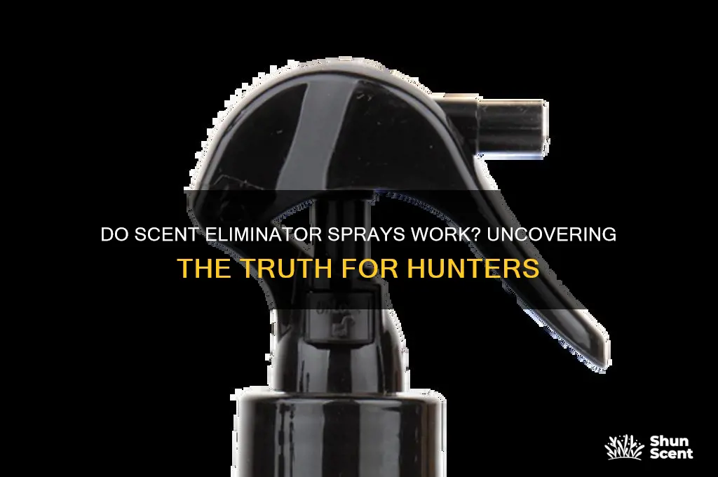 do scent eliminator sprays work