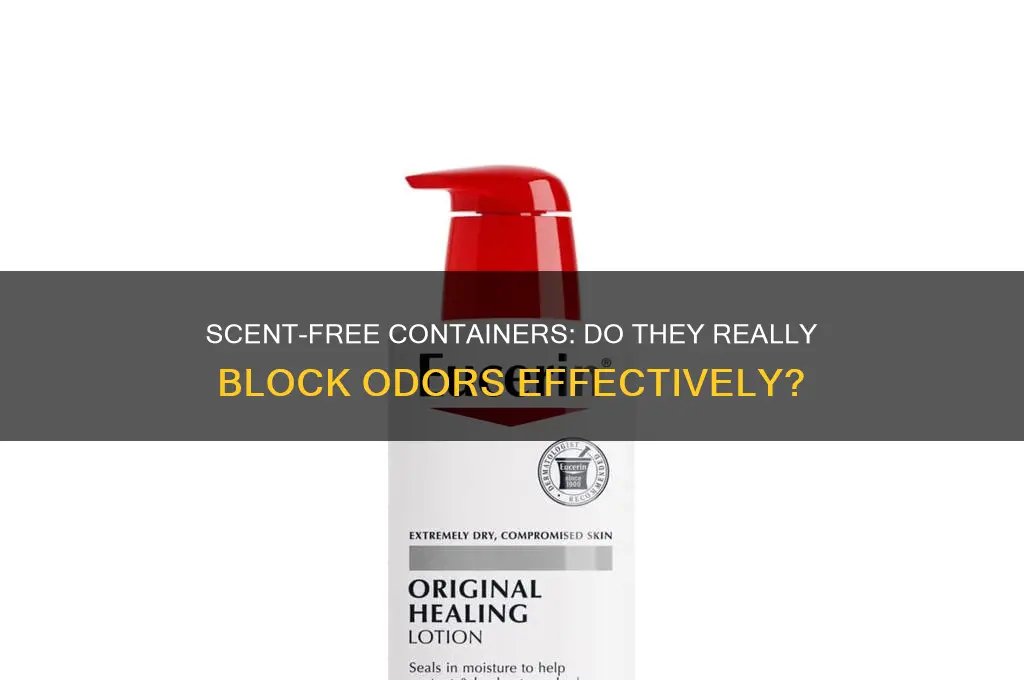 do scent free containers work