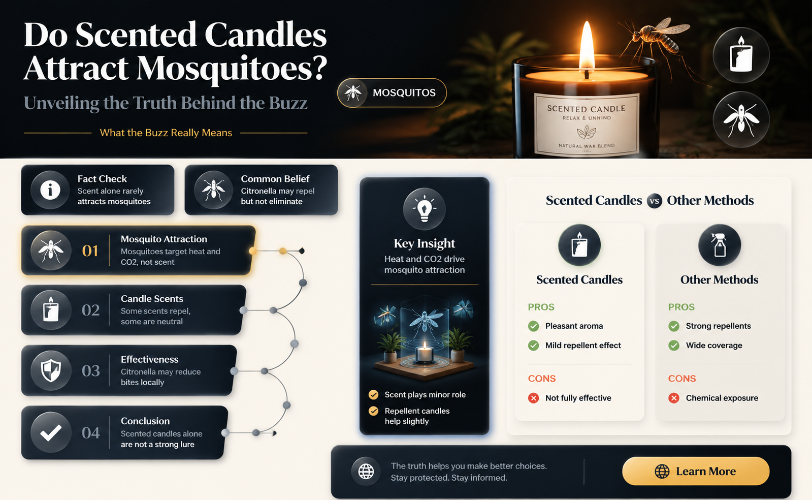 are mosquitoes attracted to scented candles