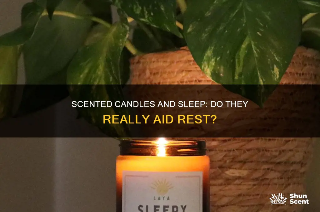 do scented candles contain sleep aid