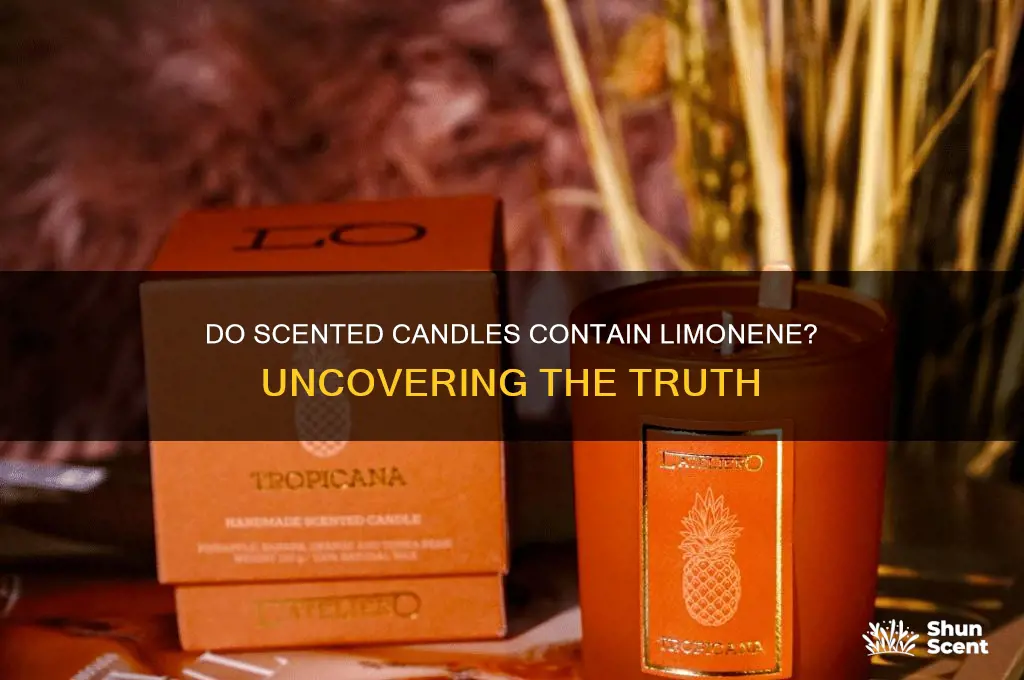 do scented candles have limonene in them