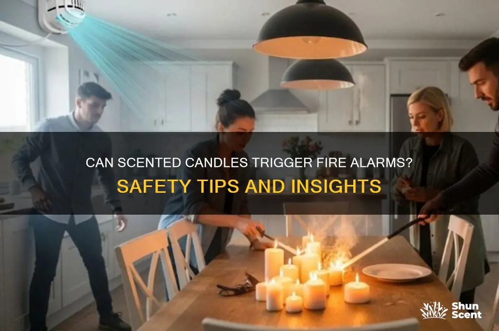 do scented candles set off fire alarms
