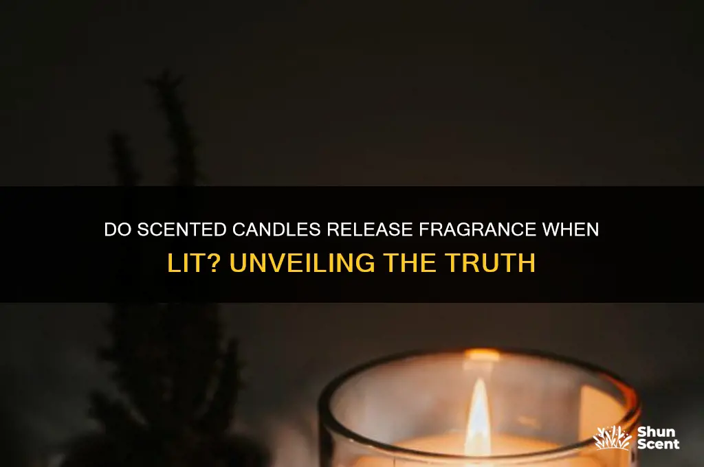 do scented candles smell when lit