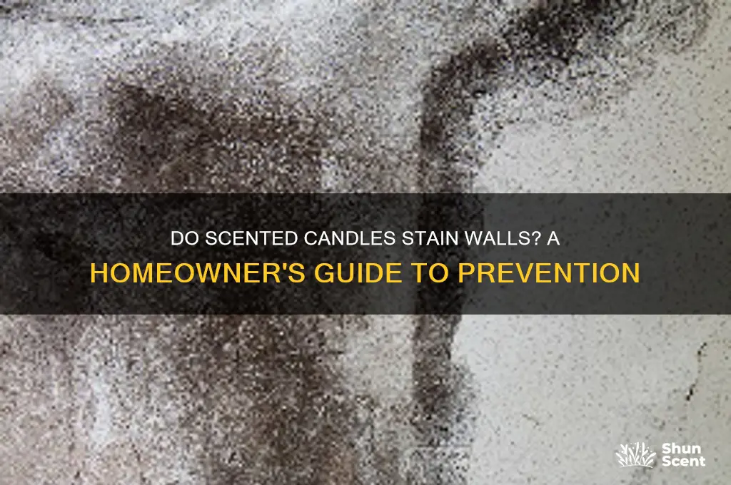 do scented candles stain walls