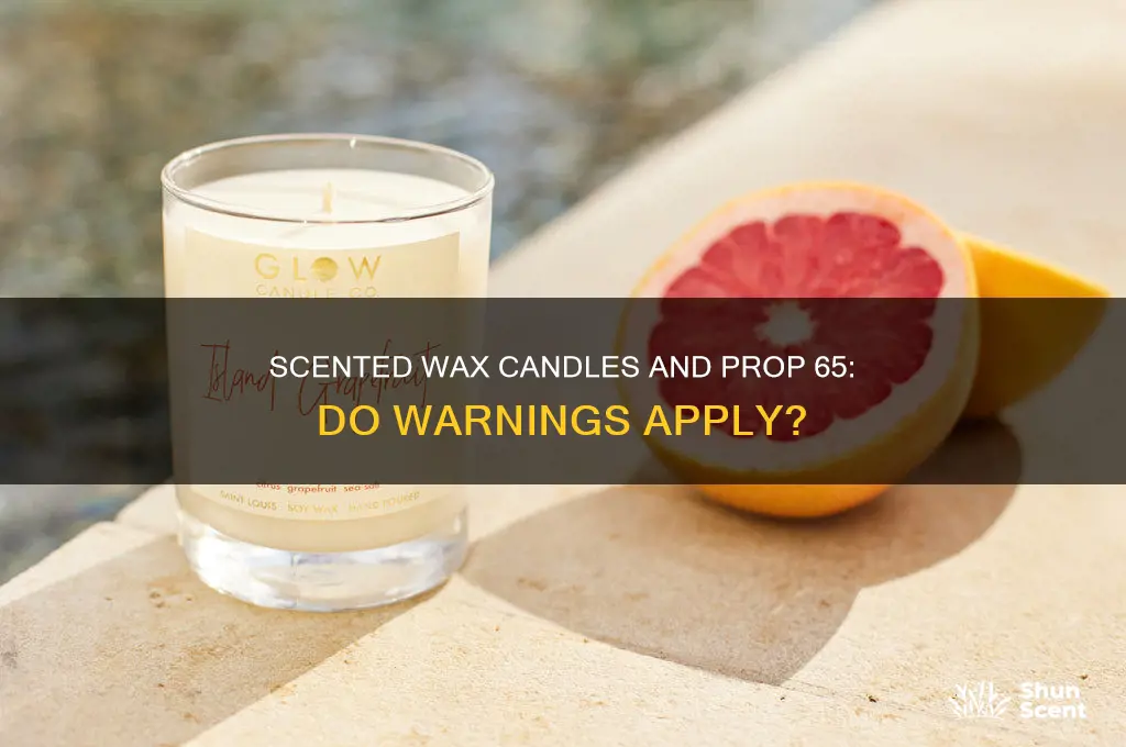 do scented wax candles require prop 65 warning