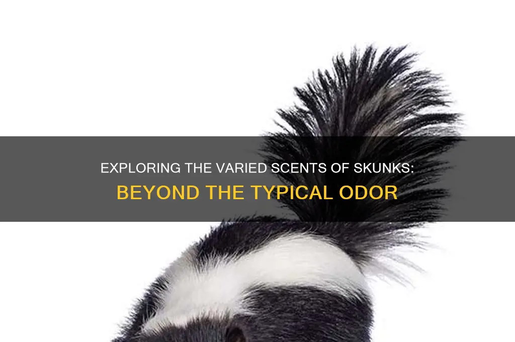 do skunks have different scents