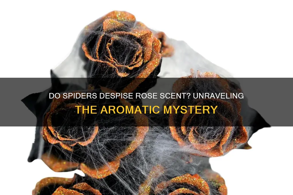do spiders hate rose scent