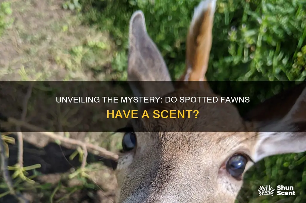 do spotted fawns have scent