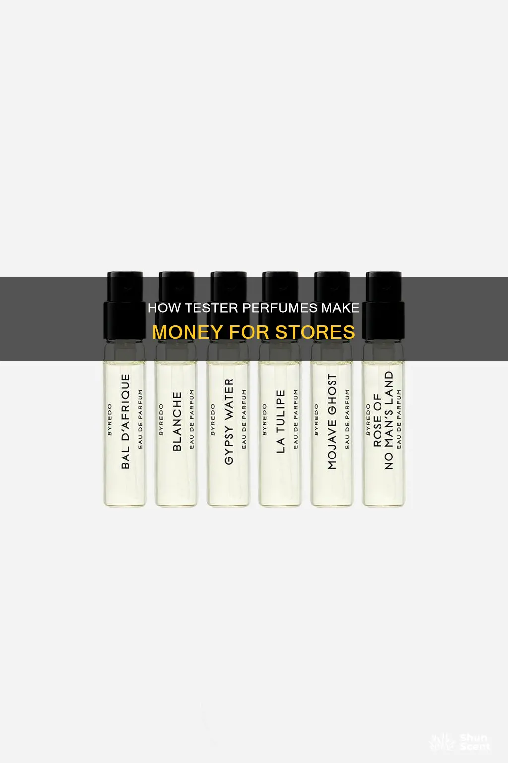 do stores pay for tester perfume