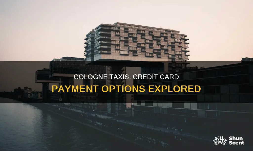 do taxis in cologne take credit cards