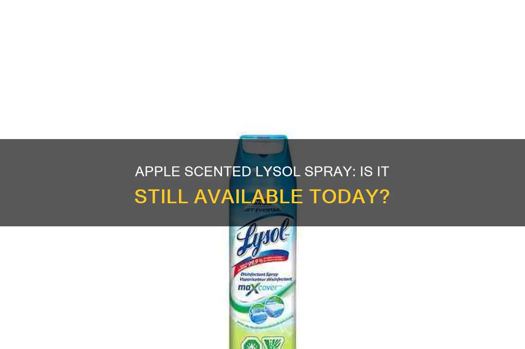 do they still have apple scented lysol spray