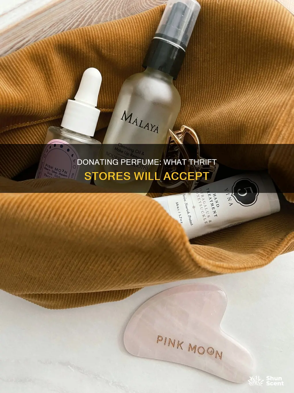 do thrift stores accept perfume