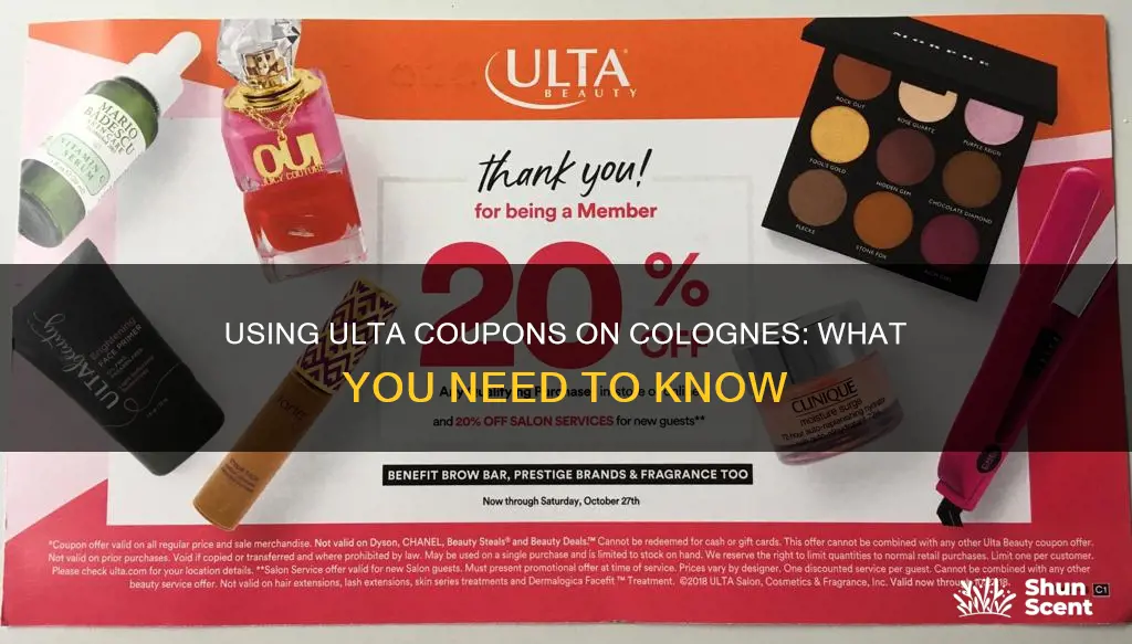 do ulta coupons work on colognes