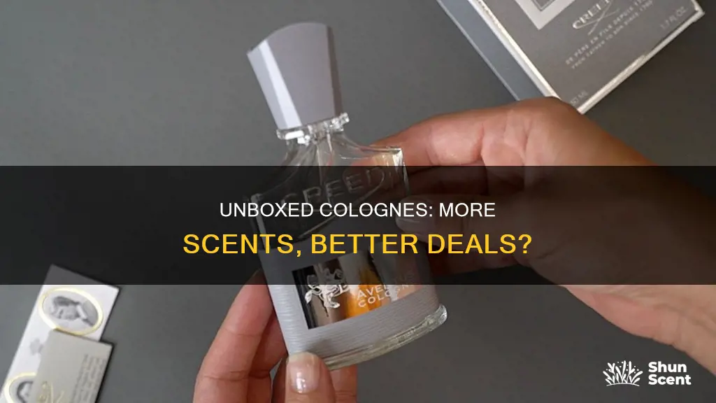 do unbox colognes come in more in the bottom