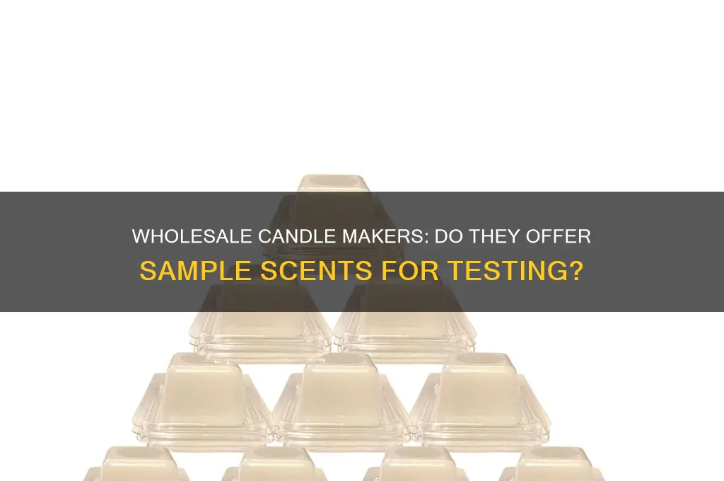 do wholesale candle makers send sample scents