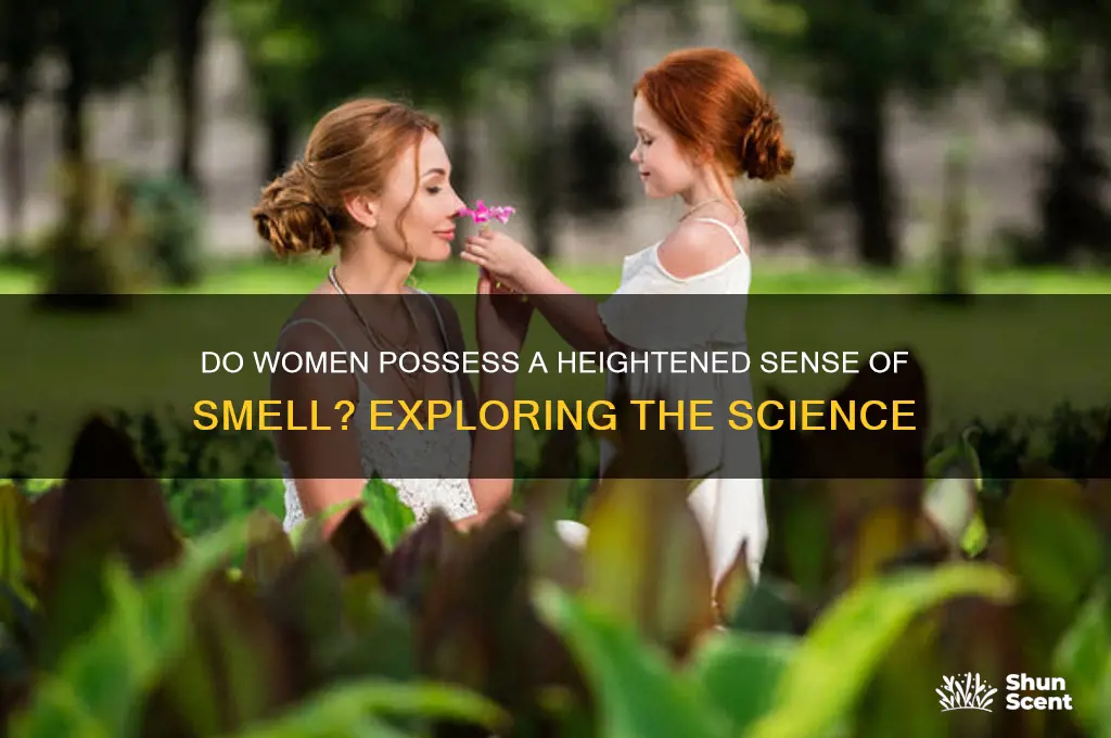 do women have heightened scent